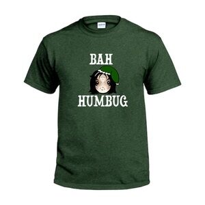TShirt Unisex Holiday Christmas Harry Potter Bah Humbug Severus Snape Elf Hat